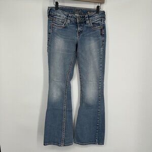 Silver Jeans Womens Eden Flare Med/light wash Size 27x31